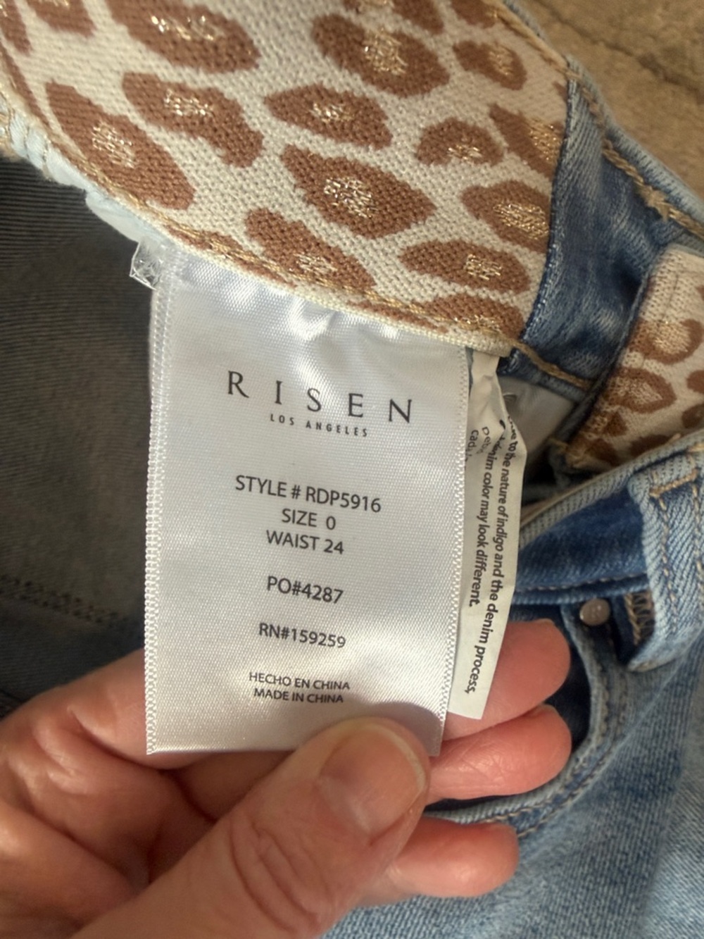 Light Blue High-Rise Risen Jeans - Picture 3 of 5